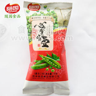 隨園食品 番茄味青豆30g 美味小吃 休閑食品 零食炒貨 50包/箱