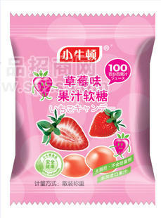 小牛顿 草莓味果汁软糖