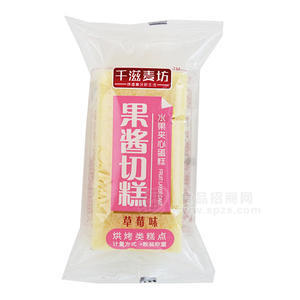 千滋麦坊果酱切糕草莓味糕点
