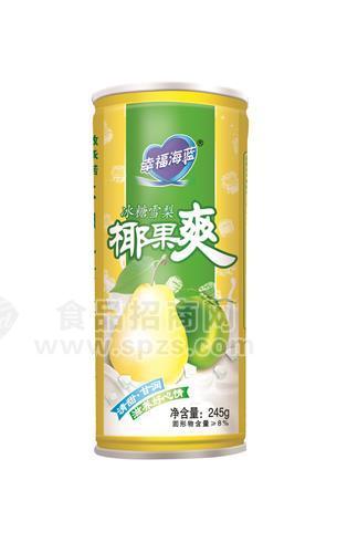 幸福海蓝冰糖雪梨椰果爽245ml