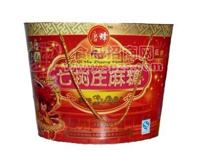 唐山特产，塑料桶麻糖
