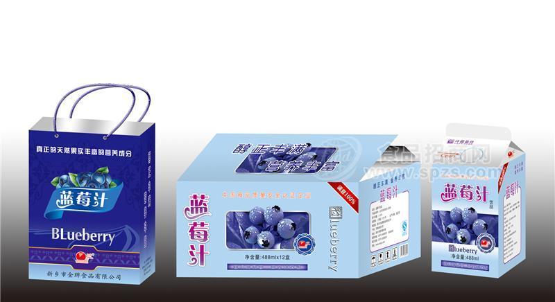 蓝莓汁488mlx12盒