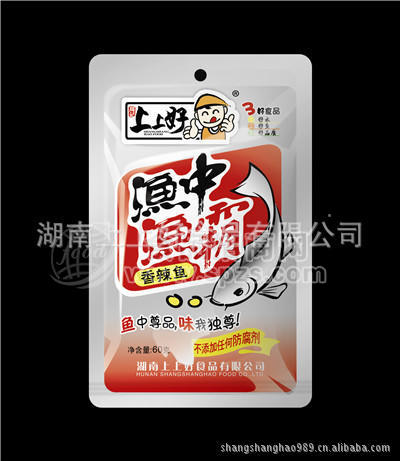 周記上上好漁中漁霸精裝60克*80包“香辣味”風(fēng)味魚制品