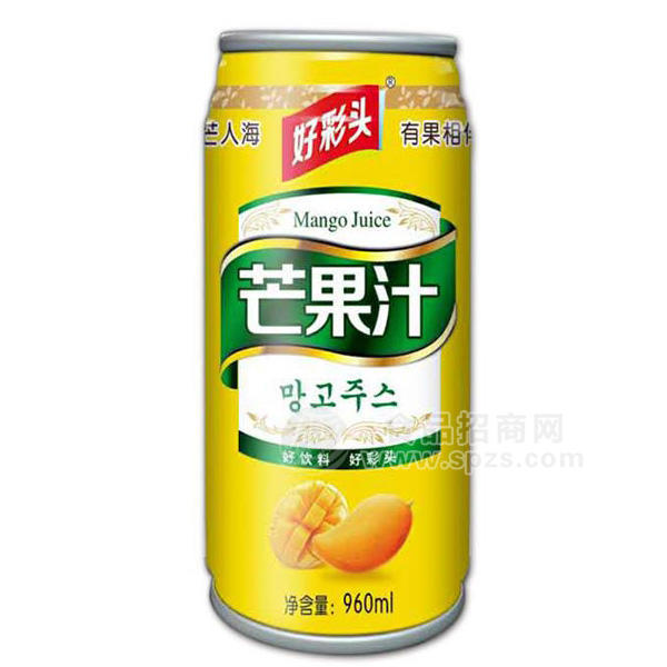 好彩头芒果汁果汁饮料960ml