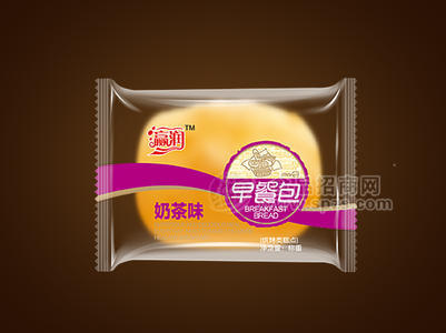 奶早餐包茶