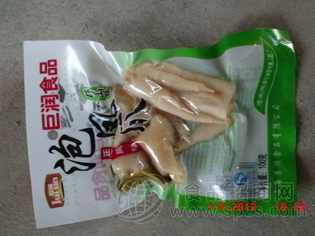 巨润泡椒凤爪100g