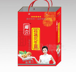 超六核桃花生露手提禮品袋