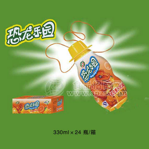恐龙乐园甜橙果汁330ml