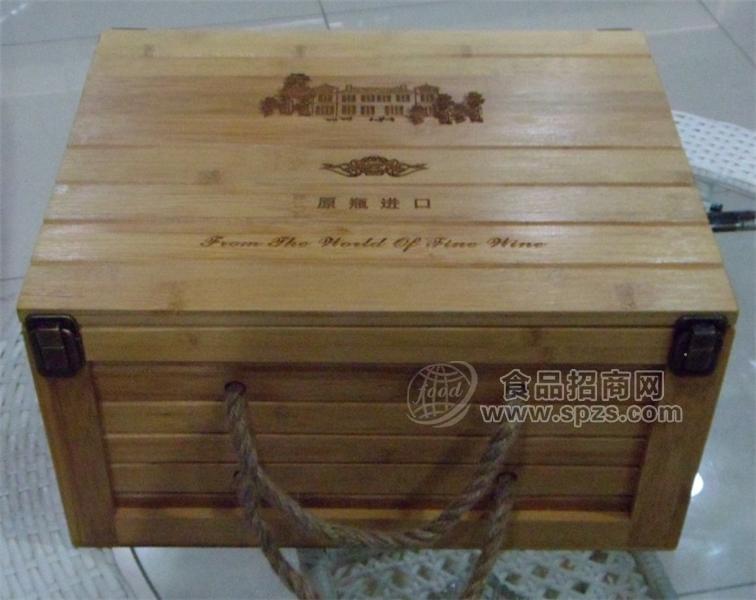六支双排翻盖竹盒