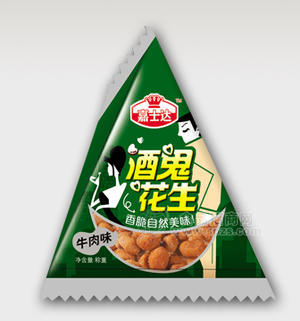 嘉仕达酒鬼花生牛肉味三角包