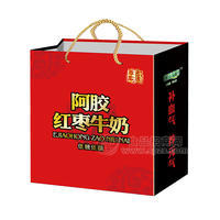 阿胶红枣牛奶乳饮料