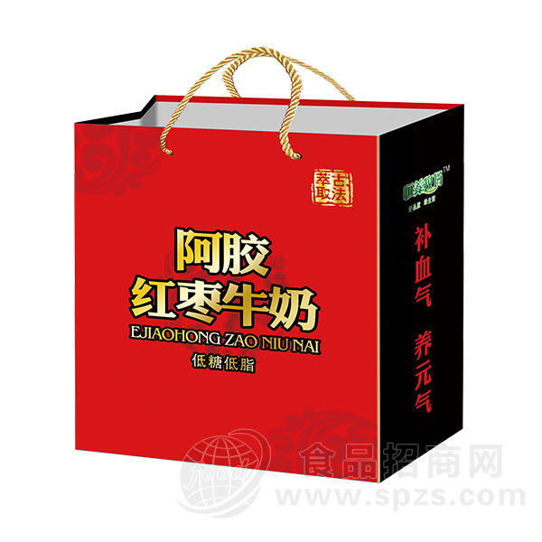 阿胶红枣牛奶乳饮料
