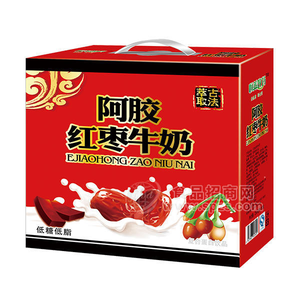 阿膠紅棗牛奶乳飲品