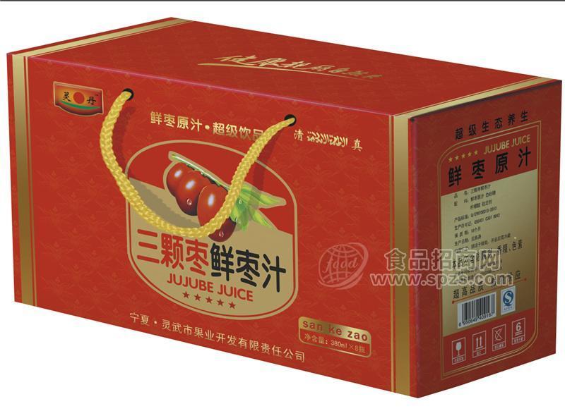 鲜枣汁380mlx8瓶