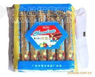 果仁夹心巧克力威化卷