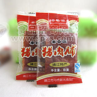 秦香源 靖江肉脯 小包裝 蜜汁豬肉脯 一袋5斤 休閑食品