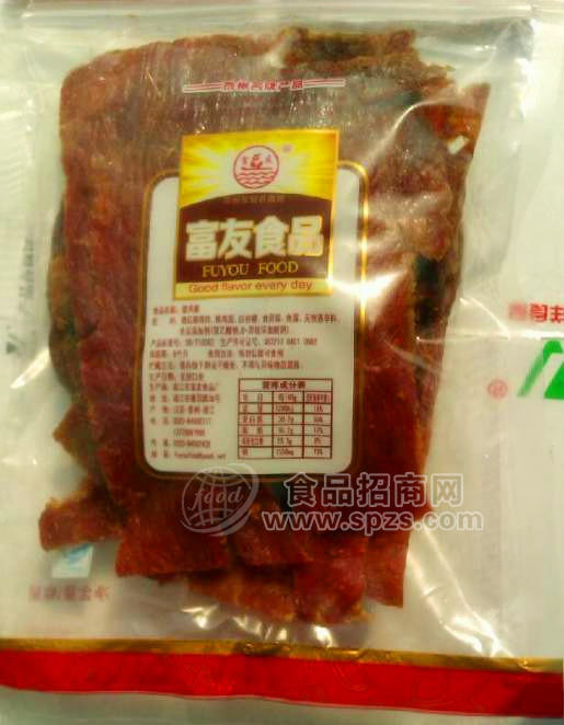 供應(yīng)富友肉脯 半斤包裝肉脯付片 蜜汁肉脯 一箱40包 休閑食品