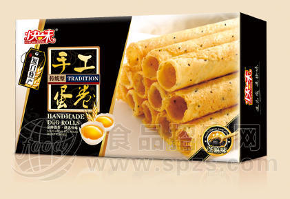 168g快味芝麻味手工蛋卷