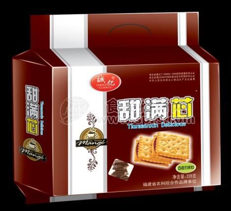 甜满芯巧克力夹心228克