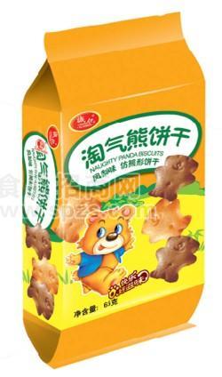 淘气熊饼干凤梨味65g