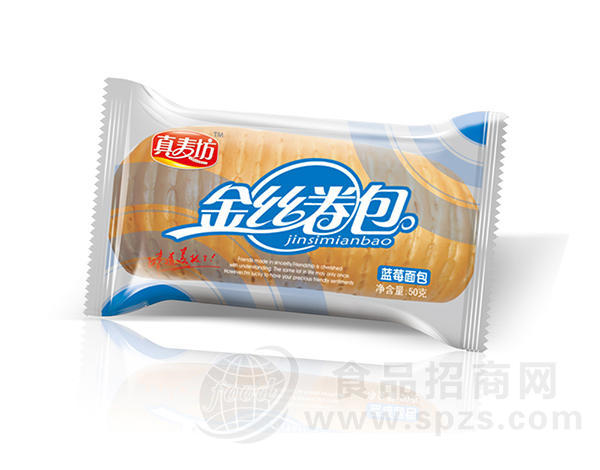 50克金丝卷包（蓝莓味）