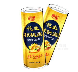 超农花生核桃露240ml