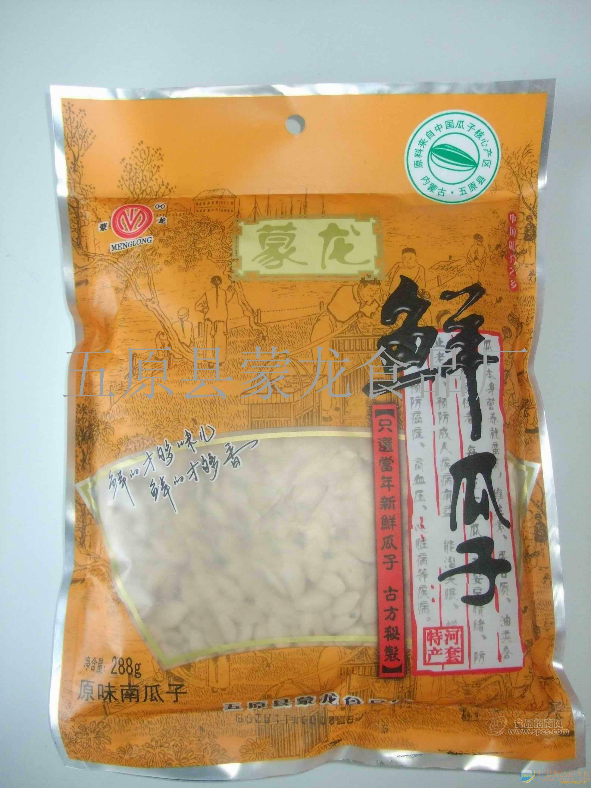 供應(yīng)蒙龍椒鹽南瓜子288g