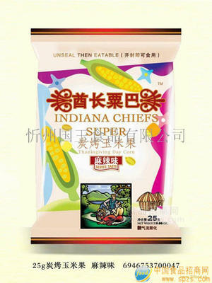 酋长粟巴炭烤玉米果25g麻辣味