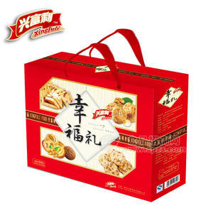 兴富利饼干 幸福礼饼干1.018kg 礼盒装