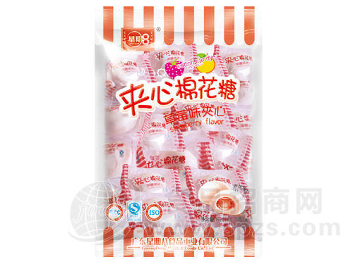 草莓味夹心棉花糖