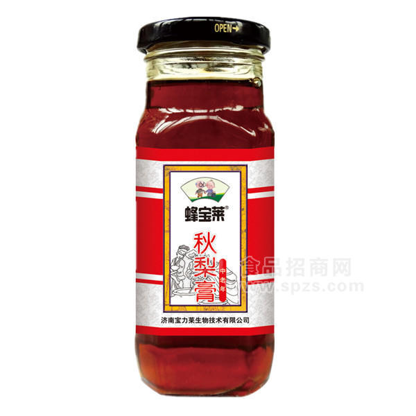 蜂寶萊 中老年秋梨膏290g玻璃瓶