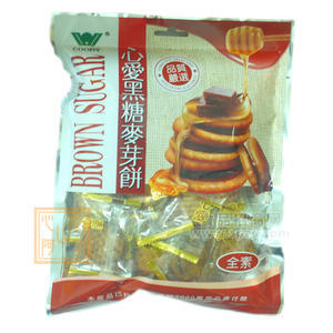 臺(tái)灣進(jìn)口 正品心愛(ài)黑糖麥芽餅 年貨 無(wú)色素 150g/袋