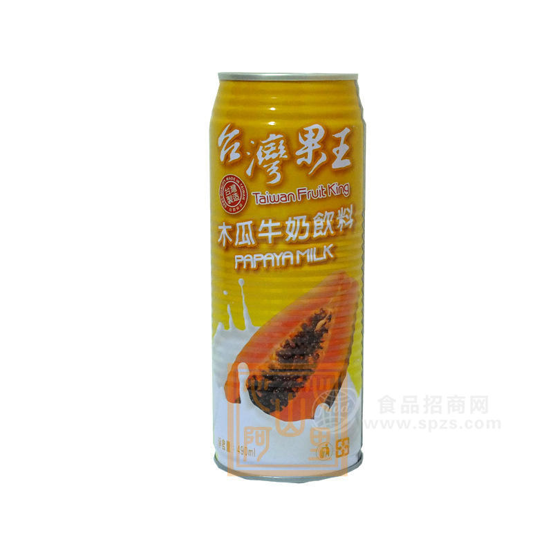 供應哈洛臺灣果王木瓜牛奶飲料 490ML*24瓶