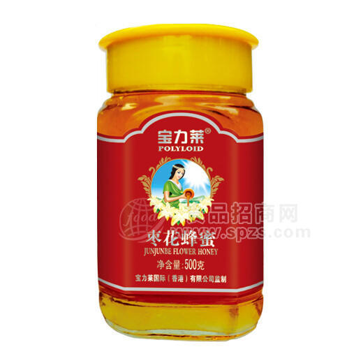 寶力萊 棗花蜂蜜500g玻璃瓶