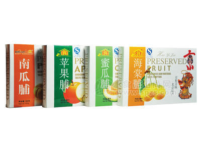 果脯（南瓜脯、苹果脯、蜜瓜脯、海棠脯）160g