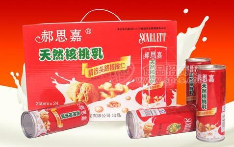 郝思嘉核桃乳240ml红罐1×24瓶装