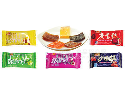 金桔糕、酸枣糕、乌梅糕、沙棘糕、奈李糕（称重）