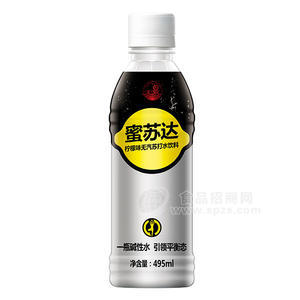 蜜蘇達(dá)檸檬味無汽蘇打水飲料495mL