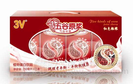 红色粗粮植物蛋白饮料礼盒装