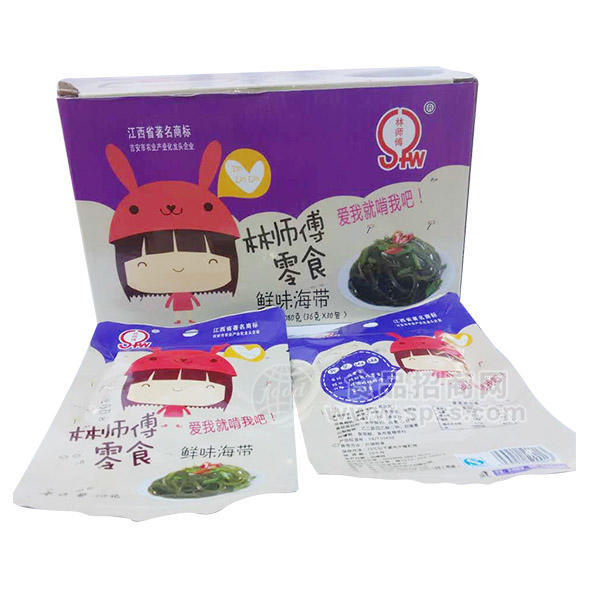 林師傅零食 鮮味海帶絲36g 方便食品 箱