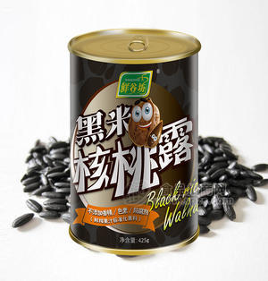 鲜谷坊 黑米核桃露果汁饮料 鲜榨果汁原料