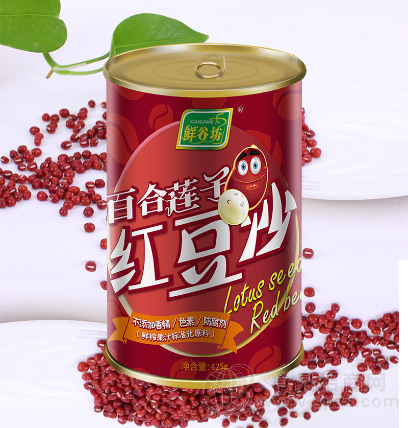 鲜谷坊百合莲子红豆沙，红豆饮料浓缩汁