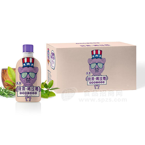 ·我茶 黑莓果汁茶饮料450ml箱装 