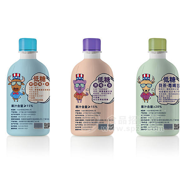 ·我茶 果汁茶饮料450ml反面 