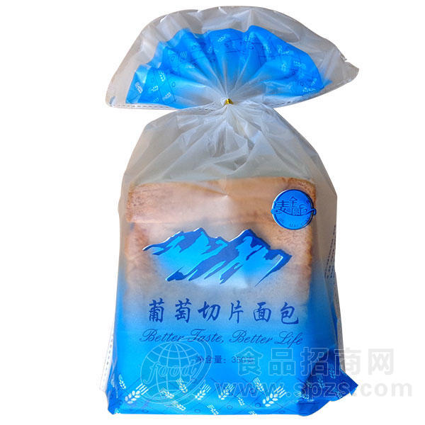 金麦圆 葡萄切片面包 350g