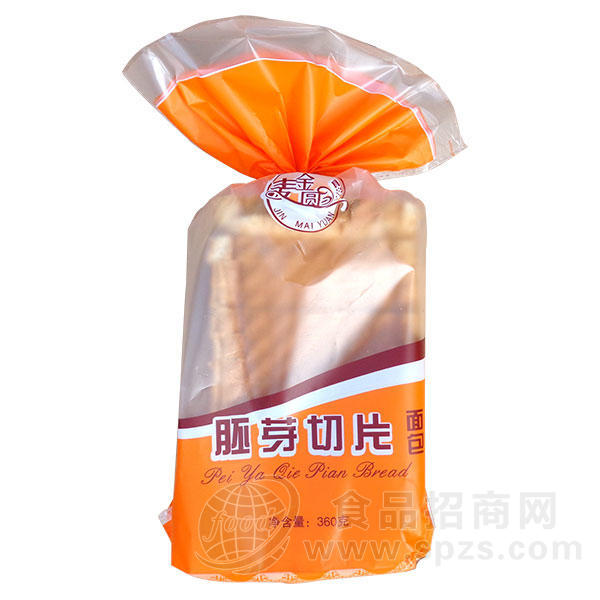 金麦圆 胚芽切片面包 360g