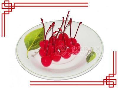 糖水染色樱桃罐头