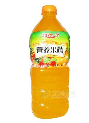 利达原营养果蔬果味饮料2L