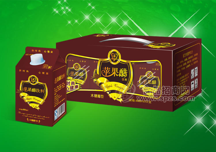 ·苹果醋500mlx8盒（礼盒木糖醇型） 