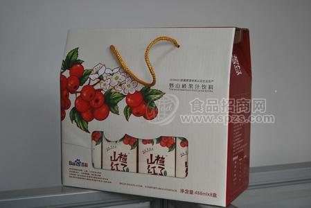 野山楂果汁饮料488mlx8盒